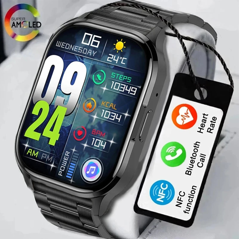 2024 2.01-Inch Couple's Smartwatch – Bluetooth Calling & Fitness Tracker