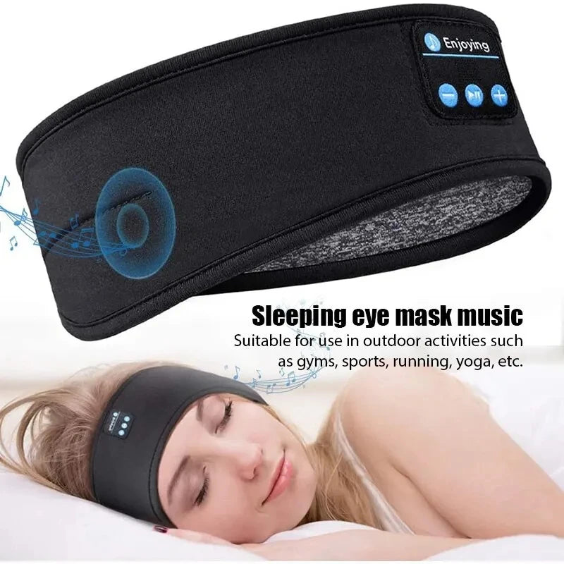 2024 Bluetooth Sports Headband – Wireless Earphones & Music Sleep Mask