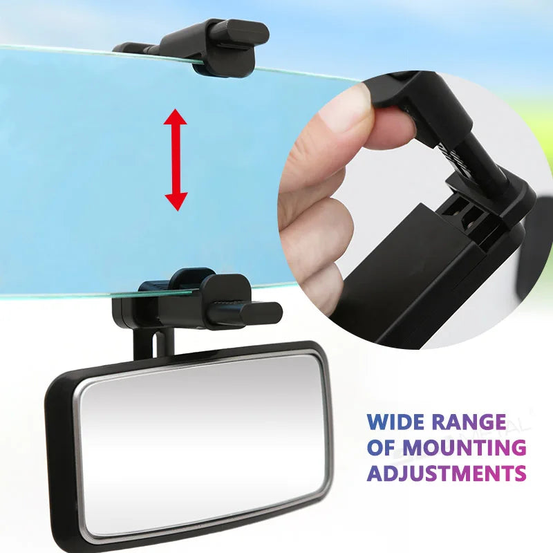 SEAMETAL Car Baby Observing Mirror Wide Angle Curve Rearview Baby Mirror 360-Degree Rotation Safe Driving Car Auxiliary Mirror