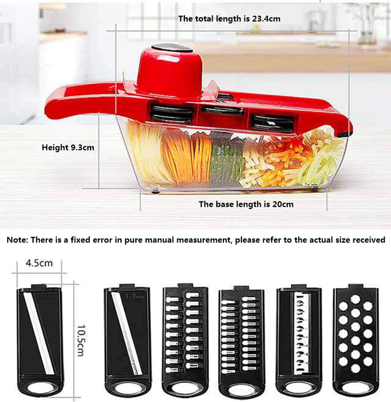 Vegetable Cutter with Steel Blade Slicer – Potato Peeler, Carrot & Cheese Grater, Kitchen Accessories